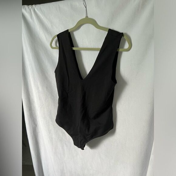 Free People Keep It Sleek Duo Bodysuit size L Black - Picture 4 of 9